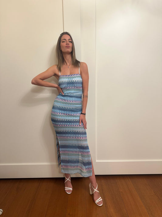 Copricostume/vestitino serale azzurro